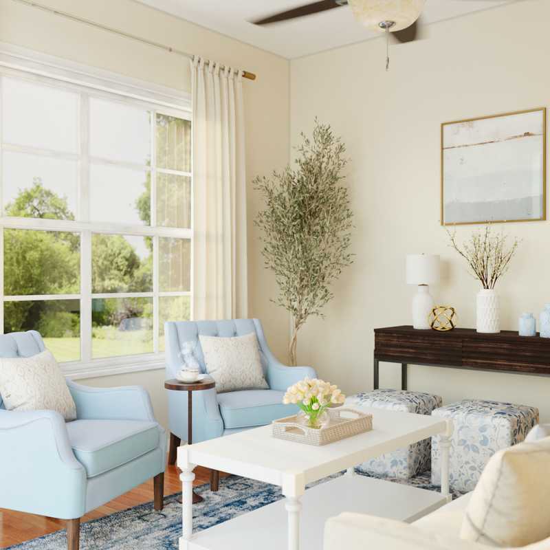 Classic, Coastal, Traditional Reading Room Design by Havenly Interior Designer Nicole