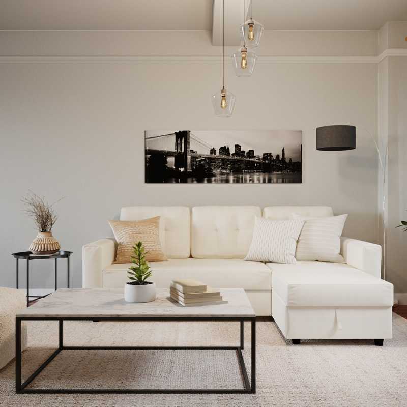 Contemporary, Scandinavian Living Room Design by Havenly Interior Designer Joanna