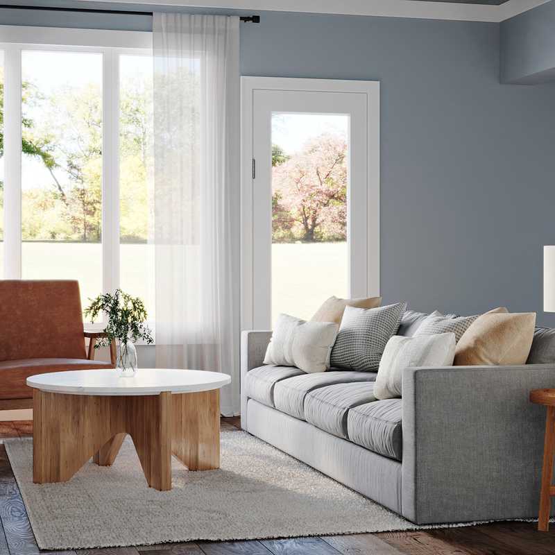 Modern, Farmhouse Living Room Design by Havenly Interior Designer Mariel