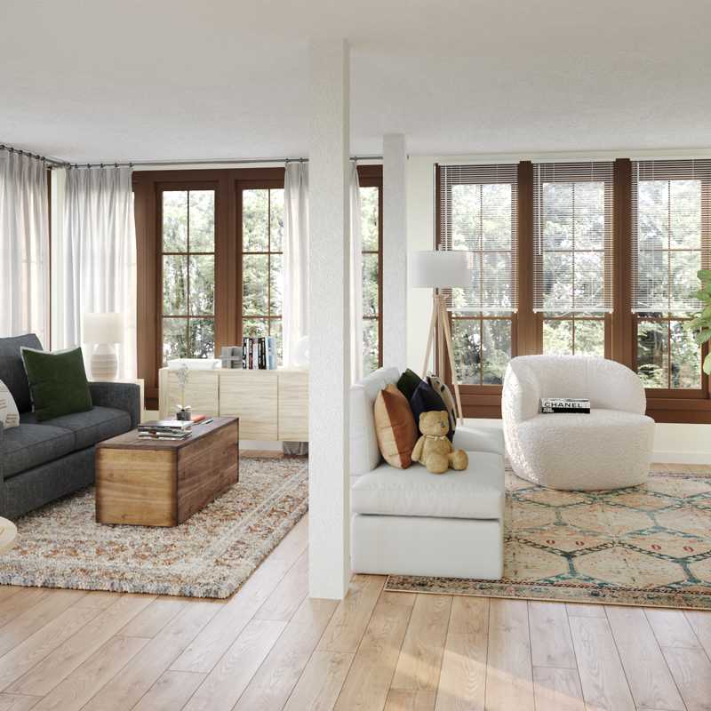 Bohemian, Midcentury Modern Not Sure Yet Design by Havenly Interior Designer Carla