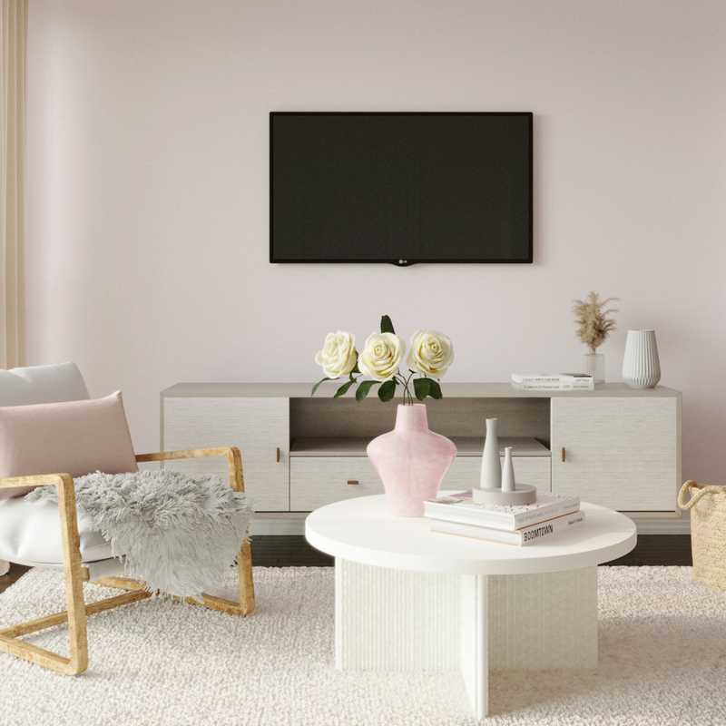 Contemporary, Modern, Glam Living Room Design by Havenly Interior Designer Alexandra