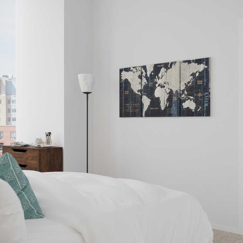 Modern, Midcentury Modern Bedroom Design by Havenly Interior Designer Amanda
