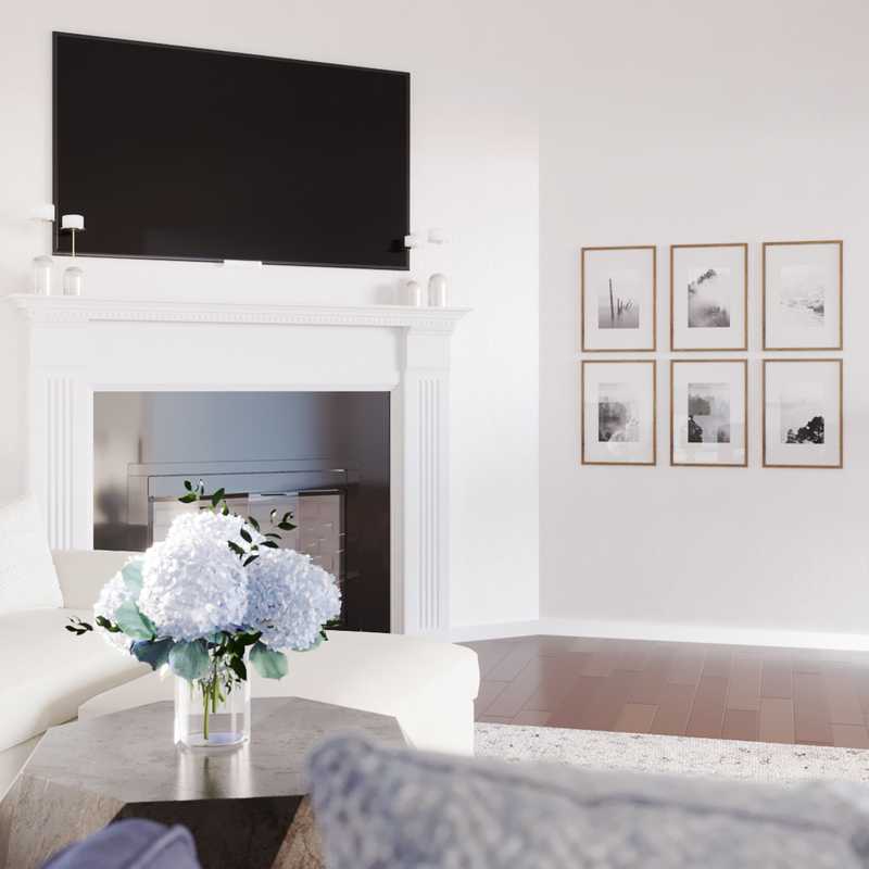 Glam, Traditional Living Room Design by Havenly Interior Designer Kayla