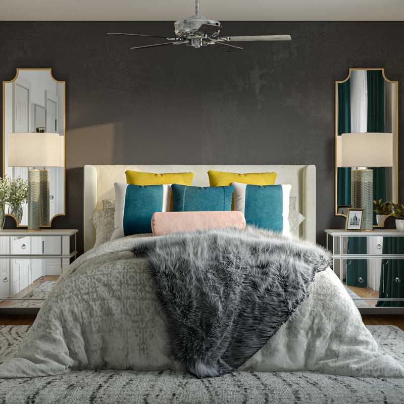 Modern, Glam, Transitional Bedroom Design by Havenly Interior Designer Safiya