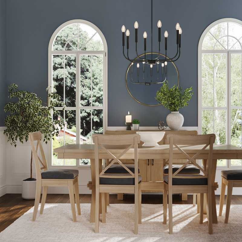 Modern, Traditional, Farmhouse Dining Room Design by Havenly Interior Designer Jazmin