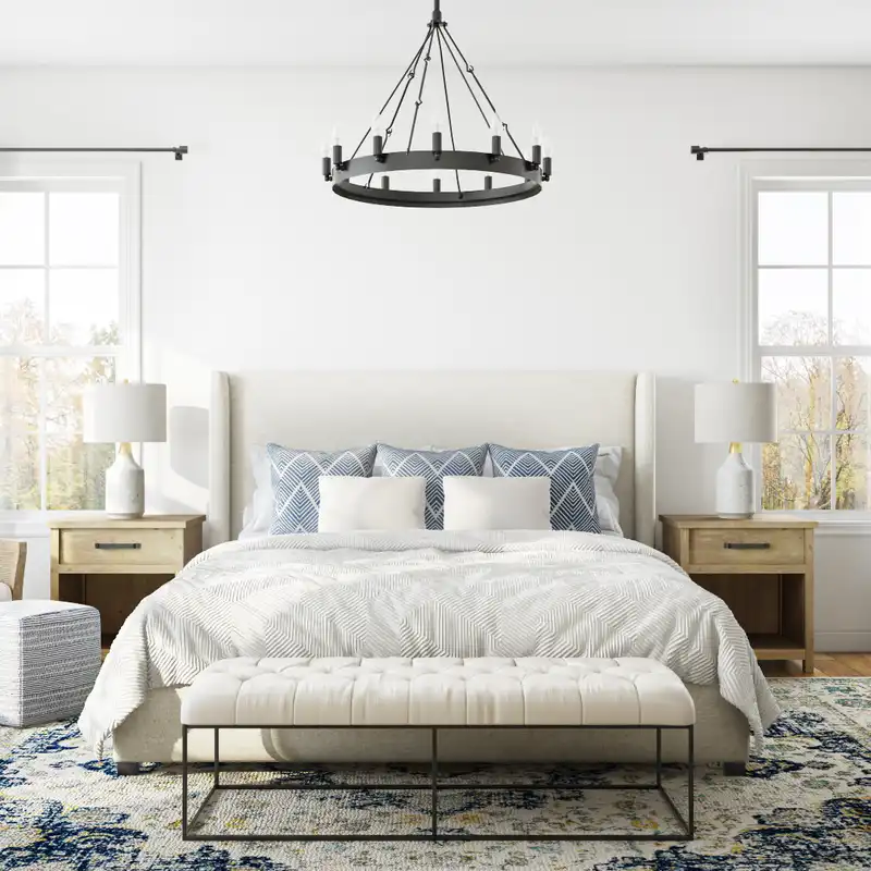Classic, Coastal Bedroom Design by Havenly Interior Designer Haley