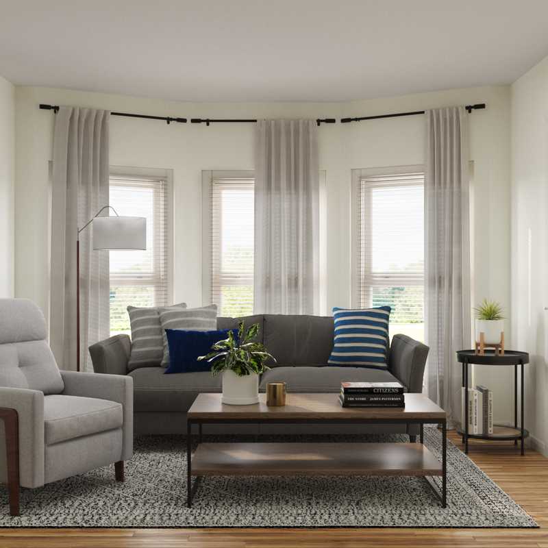 Contemporary, Modern, Scandinavian Living Room Design by Havenly Interior Designer Jazmin