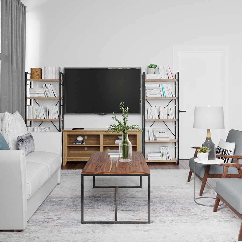 Modern, Traditional Living Room Design by Havenly Interior Designer Jazmin