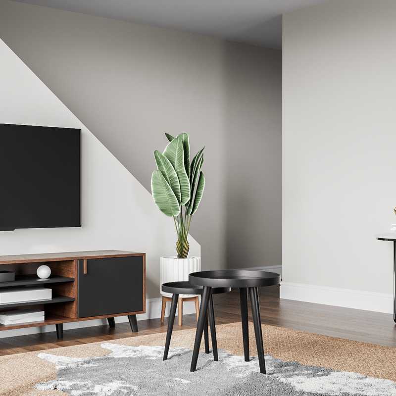 Contemporary, Modern, Minimal Living Room Design by Havenly Interior Designer Jazmin