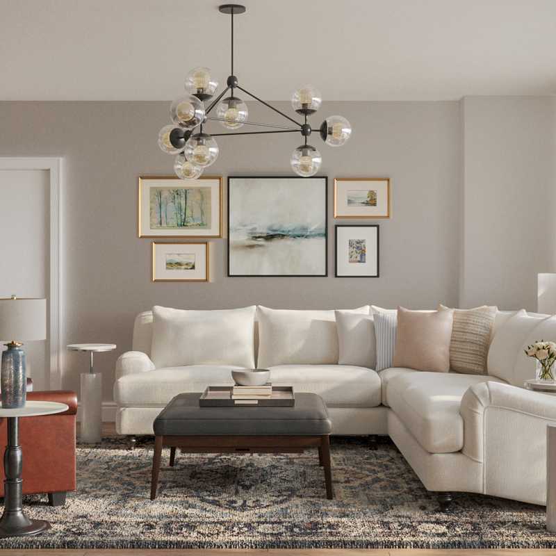 Classic, Traditional, Transitional Living Room Design by Havenly Interior Designer Karen