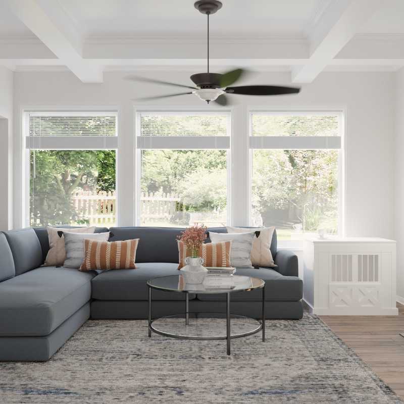 Farmhouse Living Room Design by Havenly Interior Designer Elisa