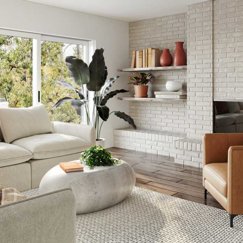 Bohemian, Scandinavian Living Room Design by Havenly Interior Designer Priscila