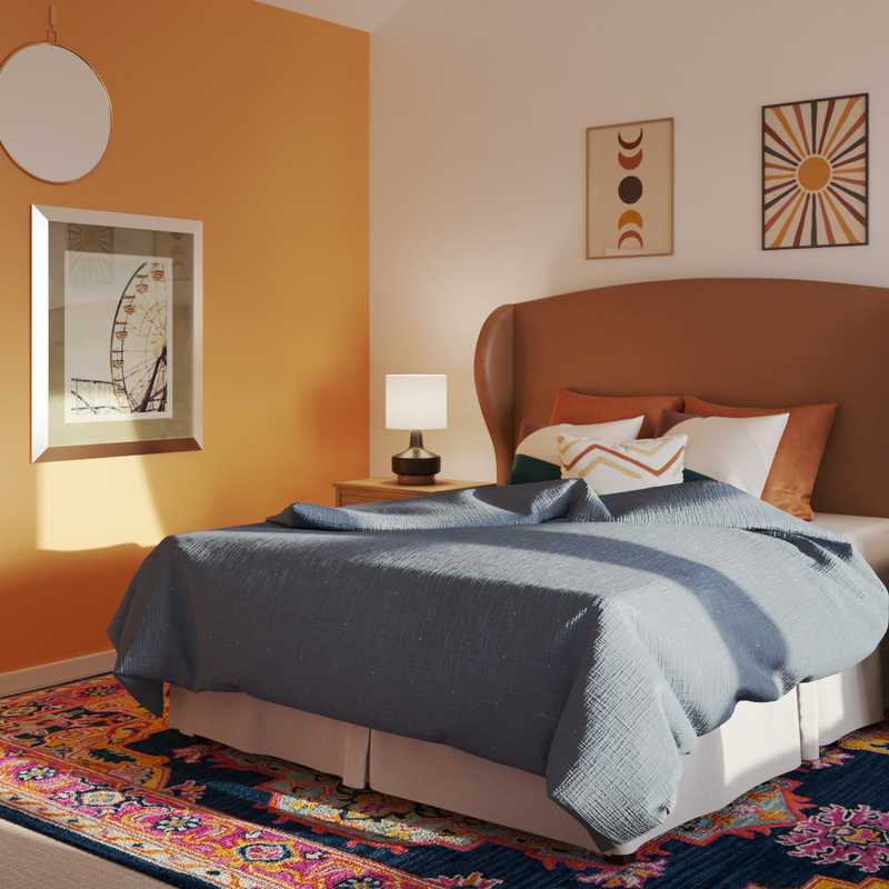 Eclectic, Bohemian, Rustic Bedroom Design by Havenly Interior Designer Haley