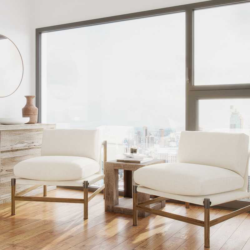 Coastal, Rustic, Minimal Bedroom Design by Havenly Interior Designer Alexandra