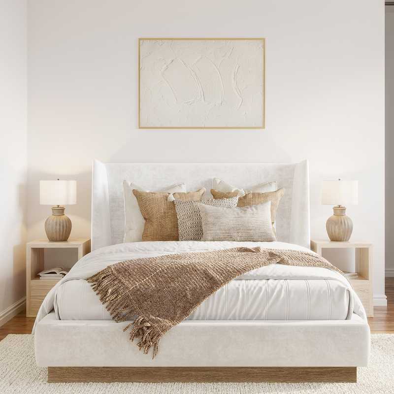 Coastal, Rustic, Minimal Bedroom Design by Havenly Interior Designer Alexandra