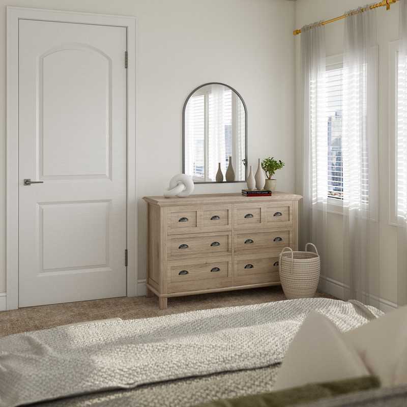 Bohemian, Coastal, Traditional, Farmhouse Bedroom Design by Havenly Interior Designer Nicole