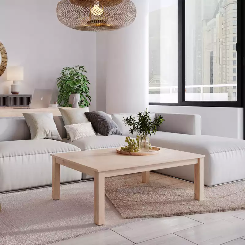 Minimal, Scandinavian Living Room Design by Havenly Interior Designer Michelle