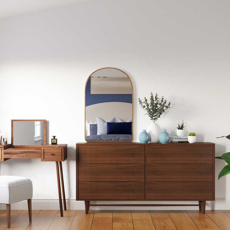 Modern, Glam, Midcentury Modern Bedroom Design by Havenly Interior Designer Juliana