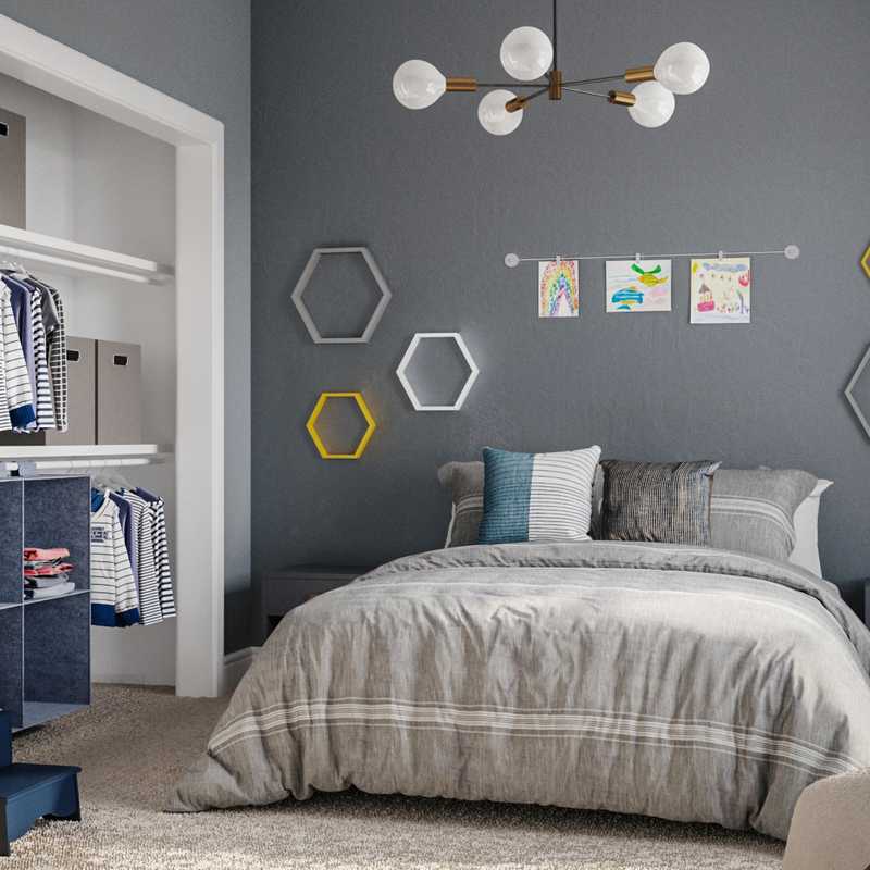 Modern, Minimal Bedroom Design by Havenly Interior Designer Lena