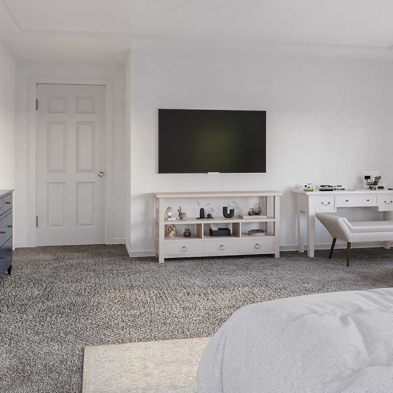 Contemporary, Coastal, Transitional Bedroom Design by Havenly Interior Designer Sophia