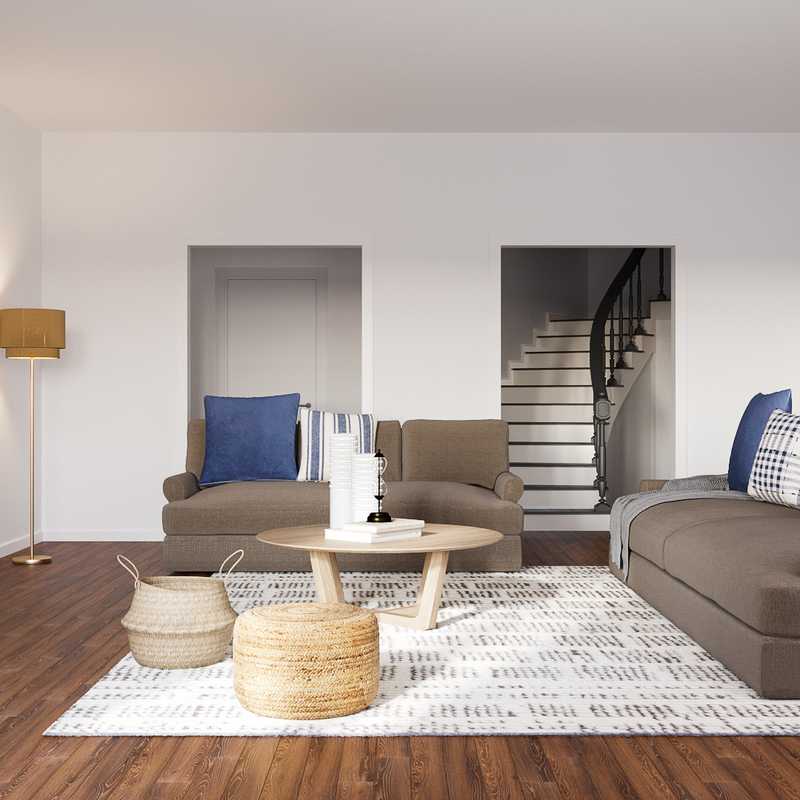 Eclectic, Bohemian, Farmhouse, Global, Classic Contemporary Living Room Design by Havenly Interior Designer Sofia