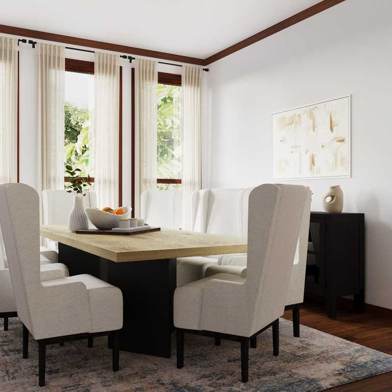 Traditional, Midcentury Modern Dining Room Design by Havenly Interior Designer Taylor
