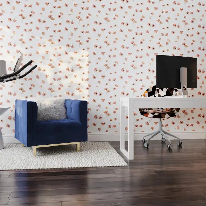 Contemporary, Eclectic, Bohemian, Glam Living Room Design by Havenly Interior Designer Zelne