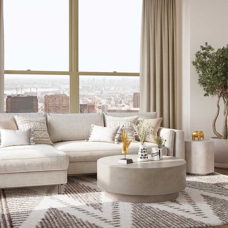 Modern, Minimal Living Room Design by Havenly Interior Designer Melissa