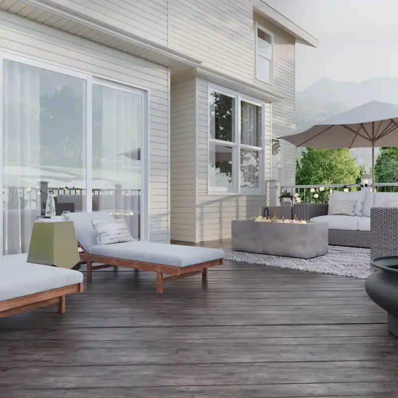 Contemporary, Traditional Outdoor Space Design by Havenly Interior Designer Kayla