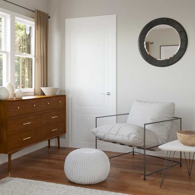 Midcentury Modern, Scandinavian Bedroom Design by Havenly Interior Designer Mercedes