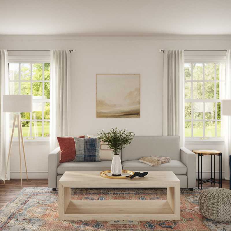 Modern, Classic, Bohemian, Farmhouse Living Room Design by Havenly Interior Designer Nicole