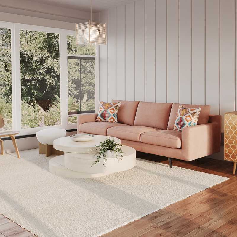 Eclectic Living Room Design by Havenly Interior Designer Jade