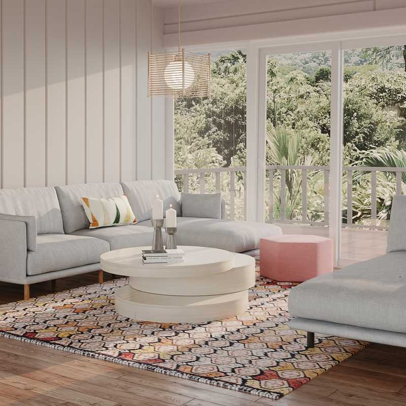 Eclectic Living Room Design by Havenly Interior Designer Jade