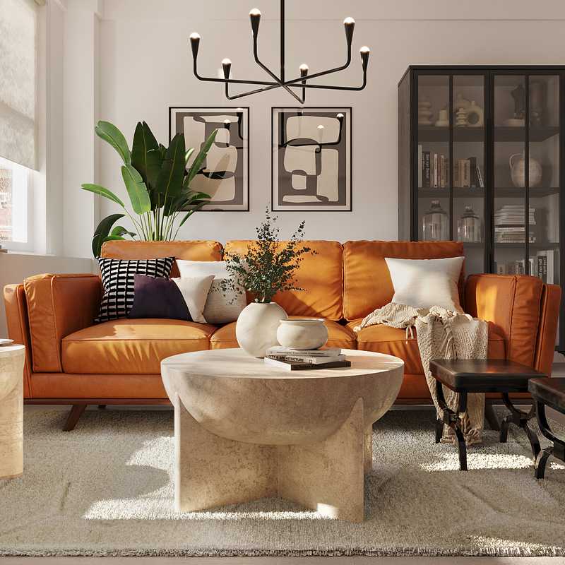 Contemporary, Modern, Classic, Bohemian Living Room Design by Havenly Interior Designer Alejandra