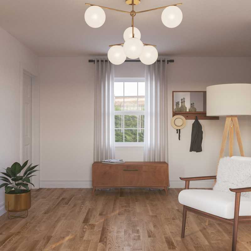 Contemporary, Eclectic, Midcentury Modern Living Room Design by Havenly Interior Designer Alejandra