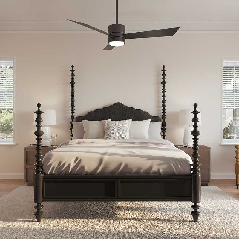 Contemporary, Modern, Midcentury Modern Bedroom Design by Havenly Interior Designer Mirella