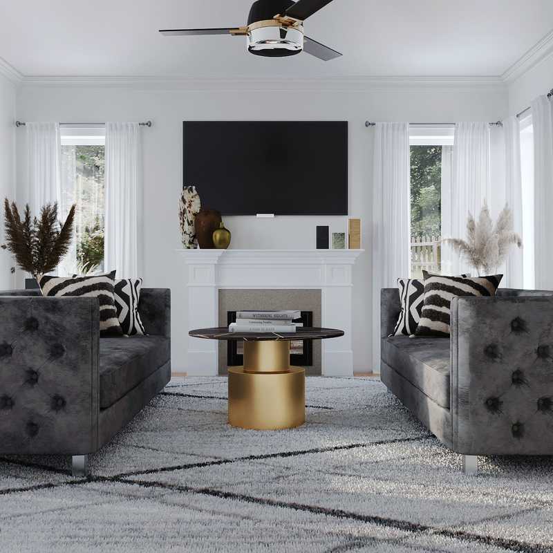 Contemporary, Glam Not Sure Yet Design by Havenly Interior Designer Freddi