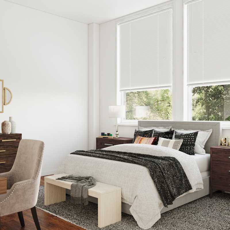 Eclectic, Bohemian, Coastal Bedroom Design by Havenly Interior Designer Rocio