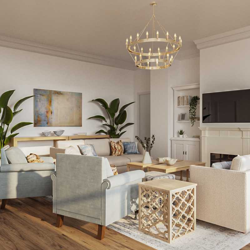 Classic, Coastal, Traditional Living Room Design by Havenly Interior Designer Maggie