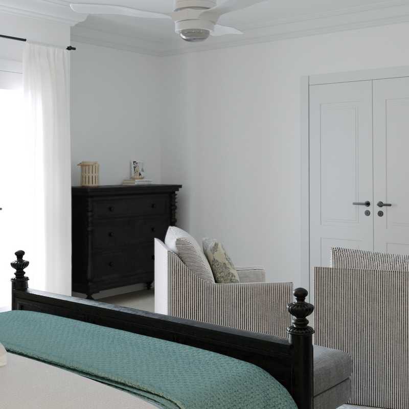 Classic, Coastal, Transitional Bedroom Design by Havenly Interior Designer Stefhaniene