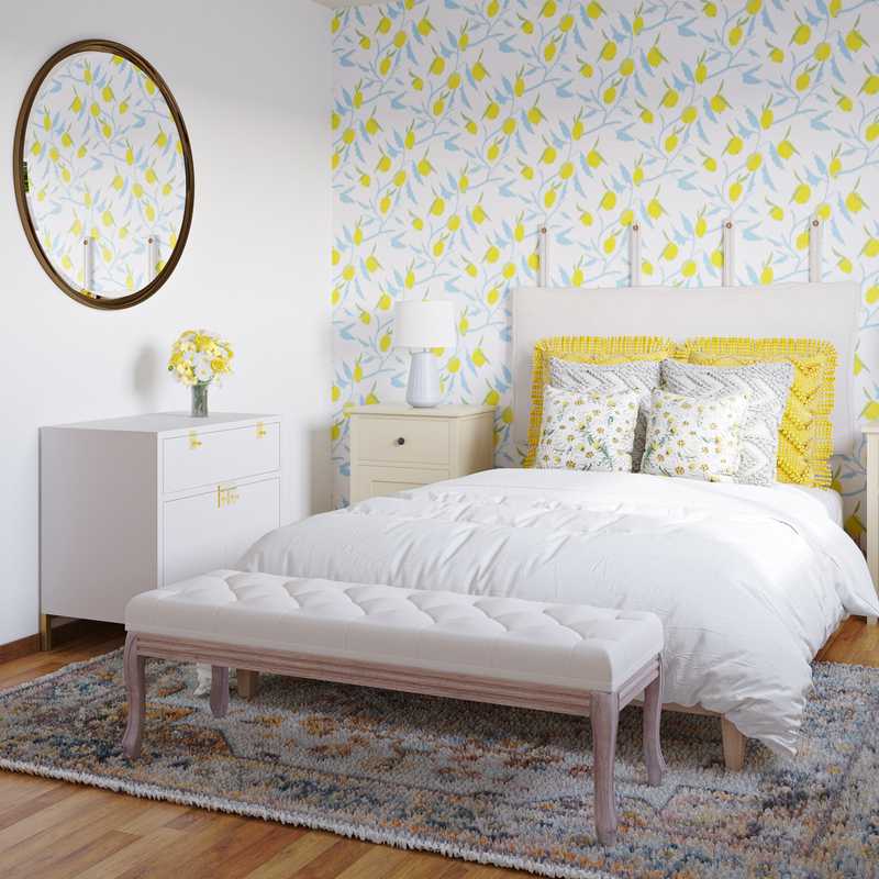 Modern, Glam, Traditional, Vintage Living Room Design by Havenly Interior Designer Dan