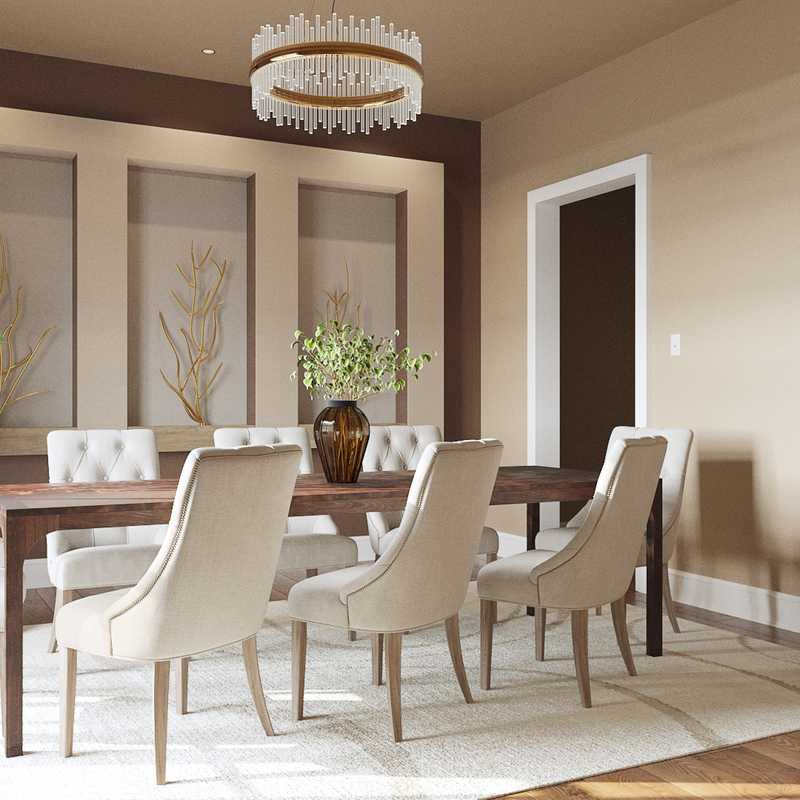 Modern, Minimal, Scandinavian Dining Room Design by Havenly Interior Designer Chante