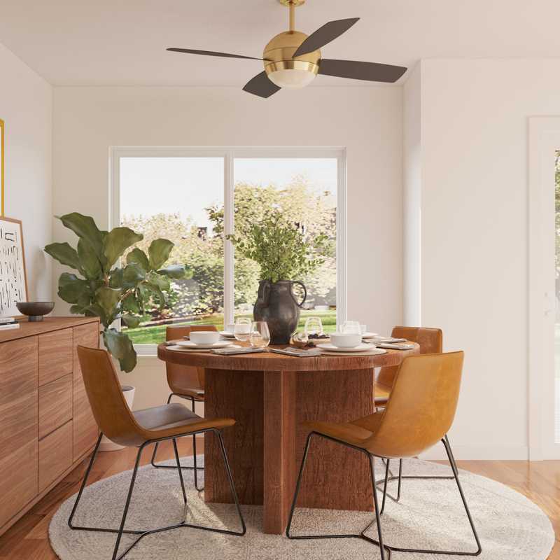 Midcentury Modern, Scandinavian Dining Room Design by Havenly Interior Designer Karie