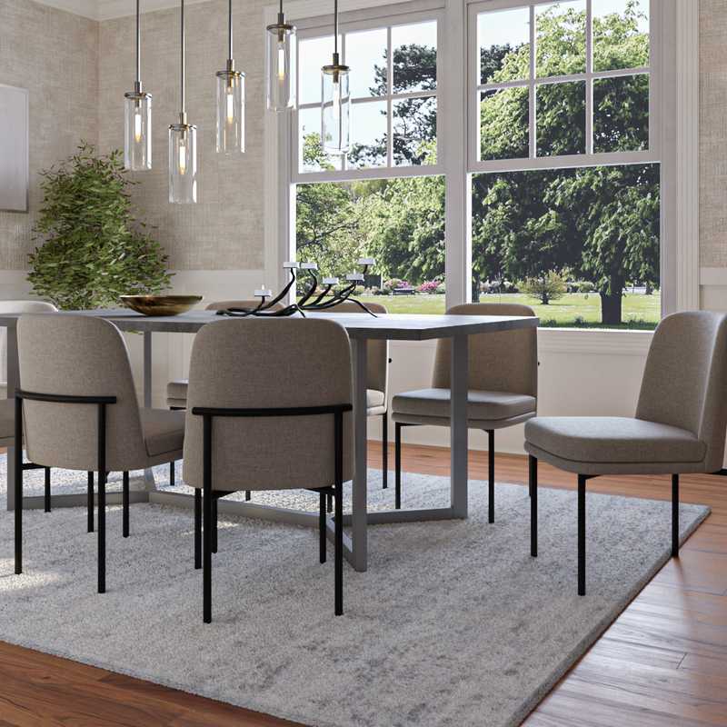 Contemporary Dining Room Design by Havenly Interior Designer Joanna