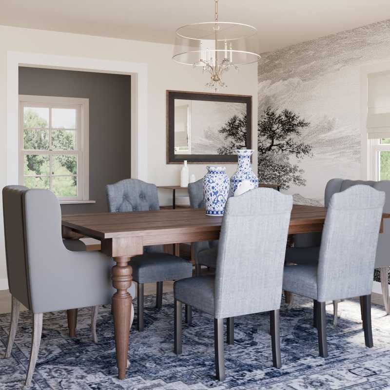 Classic, Traditional Dining Room Design by Havenly Interior Designer Megan