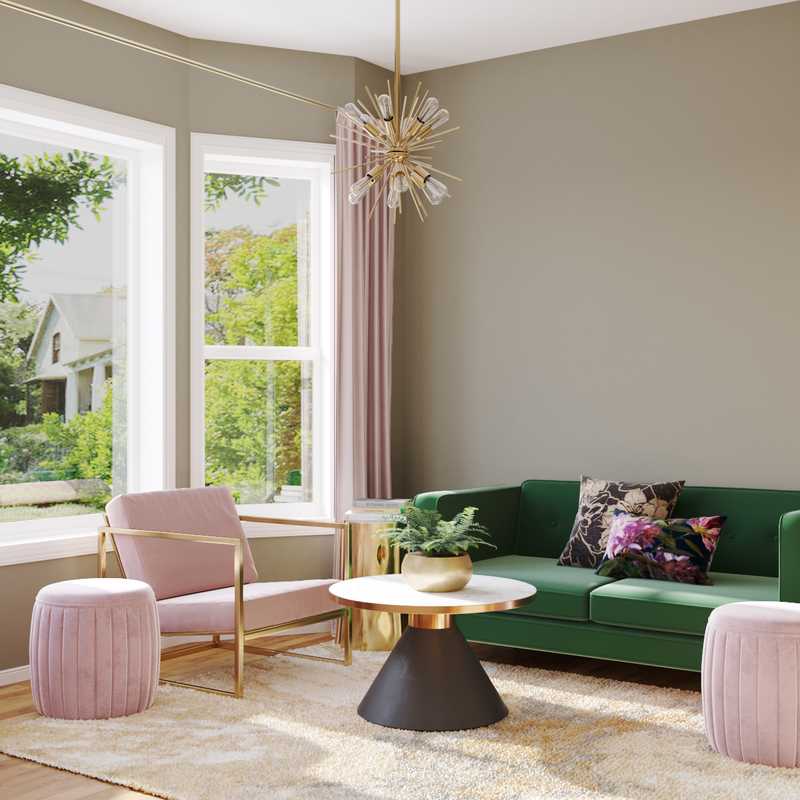 Contemporary, Modern, Eclectic, Glam, Classic Contemporary Office Design by Havenly Interior Designer Karla