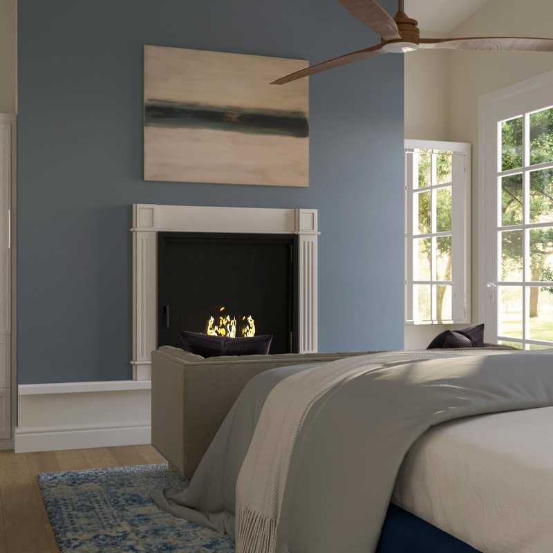 Modern, Coastal, Glam Bedroom Design by Havenly Interior Designer Allison