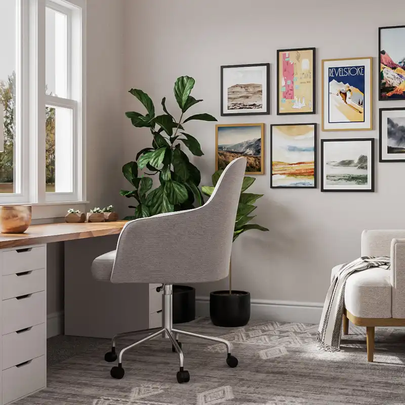 Scandinavian Office Design by Havenly Interior Designer Camila