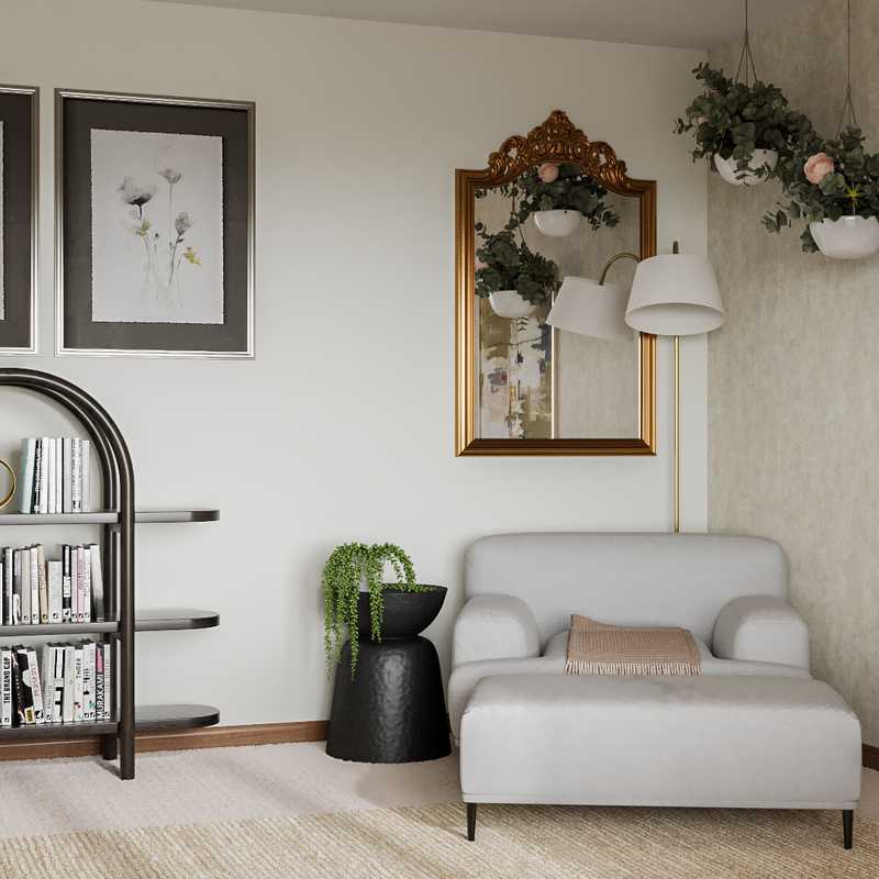 Classic, Glam Office Design by Havenly Interior Designer Camila