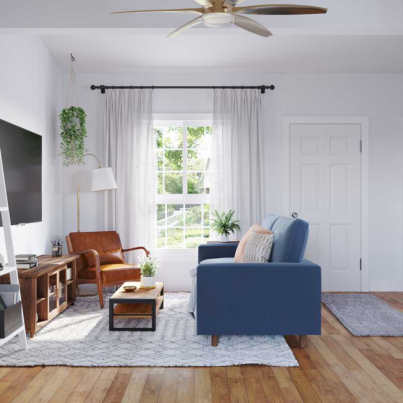 Midcentury Modern Not Sure Yet Design by Havenly Interior Designer Ingrid